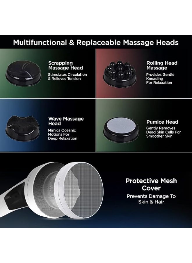 Dr Physio USA Electric Body Massager 1033 for Pain Relief of Back, Leg & Foot, White - Image 4